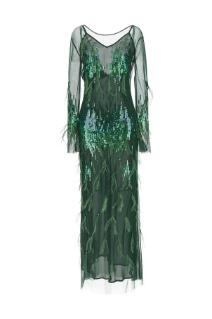 'Pacman' dress Green