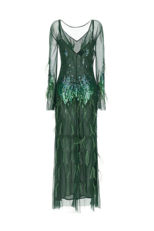 'Pacman' dress Green