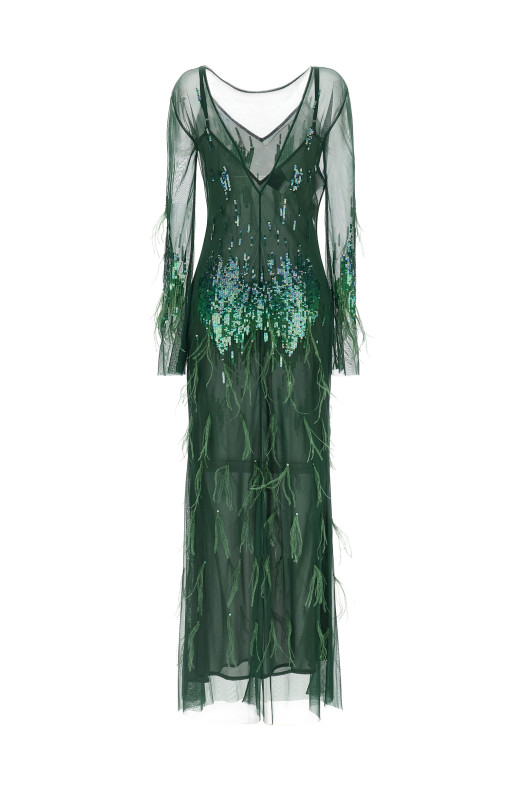 'Pacman' dress Green