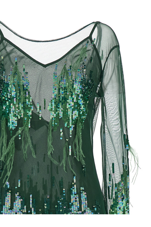 'Pacman' dress Green