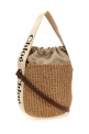 'Woody' small bucket bag Beige