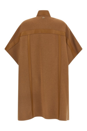 Wool cape Beige Wool cape Beige