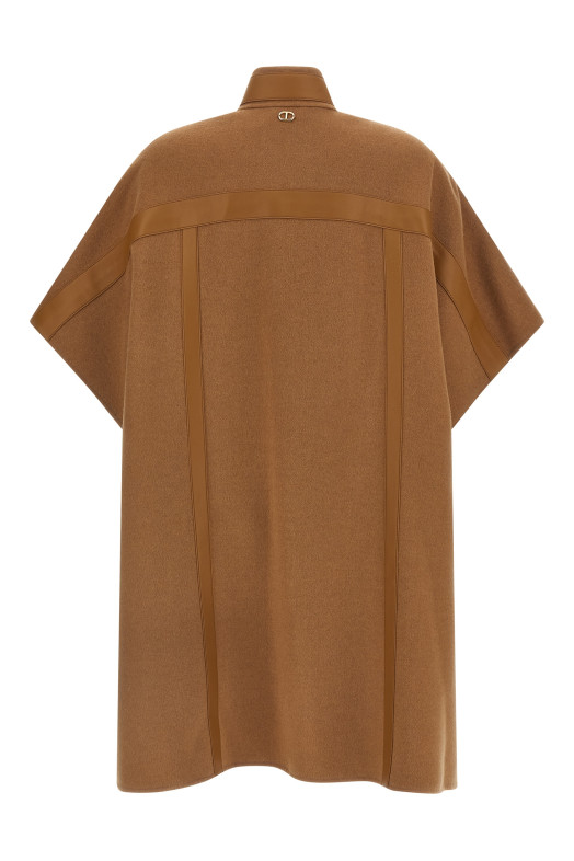 Wool cape Beige Wool cape Beige