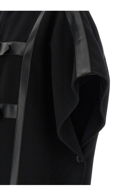 Wool cape Black Wool cape Black