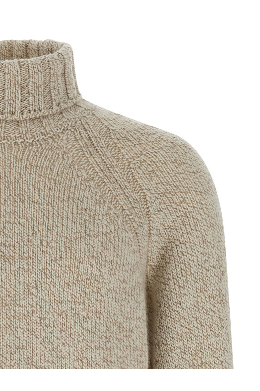 Cashmere turtleneck sweater Beige Cashmere turtleneck sweater Beige