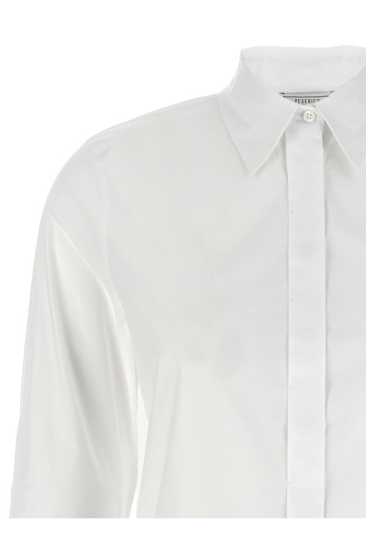 Cuff detail shirt White