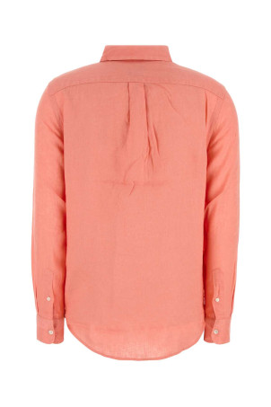 Сорочка з льону кольору лосося Green POLO RALPH LAUREN (211970730)