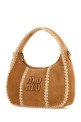 Beige suede handbag MIU MIU (5BC125VOWR2IBG)