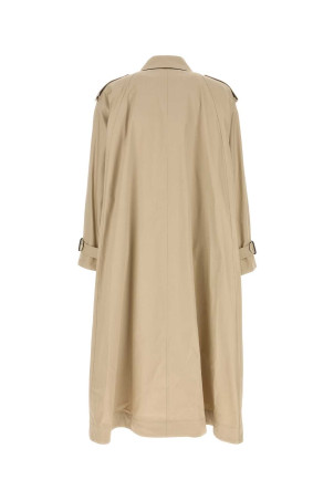 Бежевый габардиновый тренч SAINT LAURENT (848929Y3A99) Бежевый габардиновый тренч SAINT LAURENT (848929Y3A99)