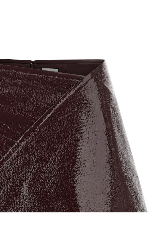 Спідниця «Fold Vinyl Mini» бордового кольору 425CJU319VY00144010 Спідниця «Fold Vinyl Mini» бордового кольору 425CJU319VY00144010