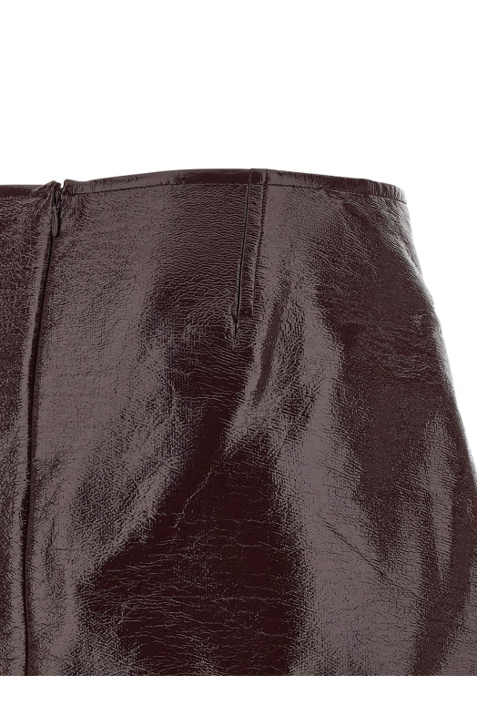 Спідниця «Fold Vinyl Mini» бордового кольору 425CJU319VY00144010 Спідниця «Fold Vinyl Mini» бордового кольору 425CJU319VY00144010