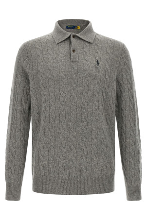 Поло з вишитим логотипом Сіре POLO RALPH LAUREN 710974165002 Поло з вишитим логотипом Сіре POLO RALPH LAUREN 710974165002
