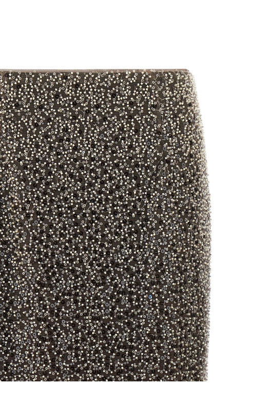 'Beaded Maxi' skirt Brown 'Beaded Maxi' skirt Brown