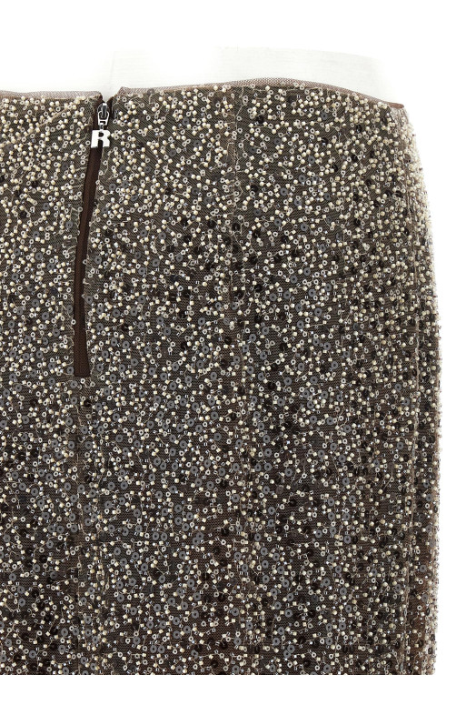 'Beaded Maxi' skirt Brown 'Beaded Maxi' skirt Brown