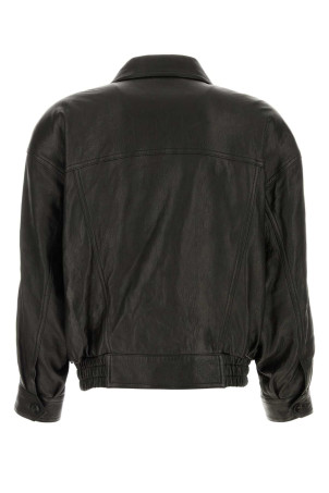 Black leather jacket Black SAINT LAURENT (843656YCNF2)