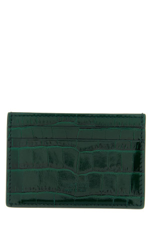 Crocodile leather card holder Green Crocodile leather card holder Green