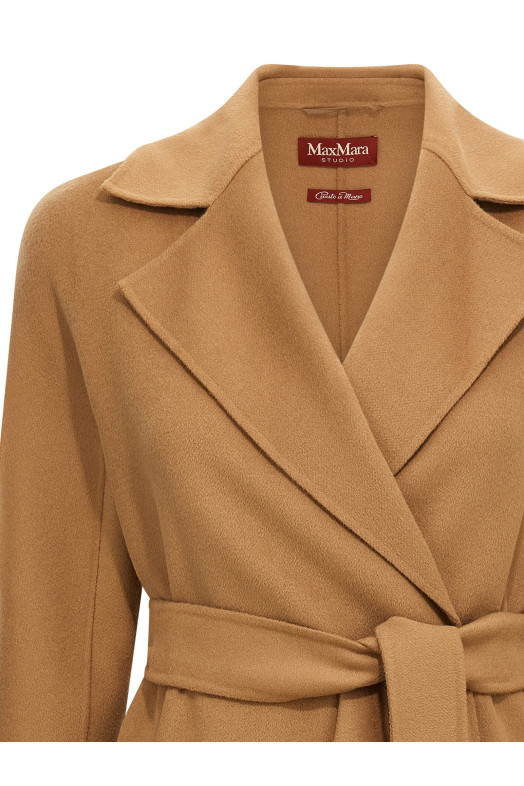 Пальто «Клес» коричневого цвета 2526016111600024 Пальто «Клес» коричневого цвета 2526016111600024