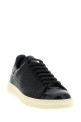 Crocodile print sneakers Black