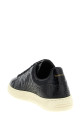 Crocodile print sneakers Black