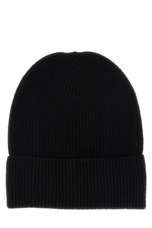 Вовняна та кашемірова шапка Чорна MONCLER K20913B00074M1900999 Вовняна та кашемірова шапка Чорна MONCLER K20913B00074M1900999