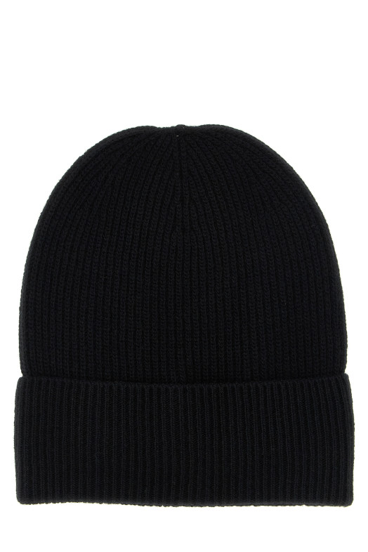 Шерстяная и кашемировая шапка Черная MONCLER K20913B00074M1900999 Шерстяная и кашемировая шапка Черная MONCLER K20913B00074M1900999