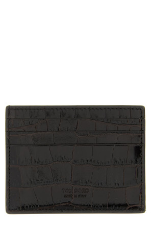 Карточный держатель из крокодиловой кожи, коричневый TOM FORD Y0414LCL439S1B087 Карточный держатель из крокодиловой кожи, коричневый TOM FORD Y0414LCL439S1B087