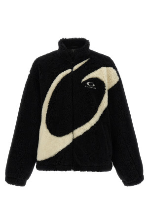 Тедді тканинна куртка Чорно-сіра BALENCIAGA 850858TMQ261000 Тедді тканинна куртка Чорно-сіра BALENCIAGA 850858TMQ261000