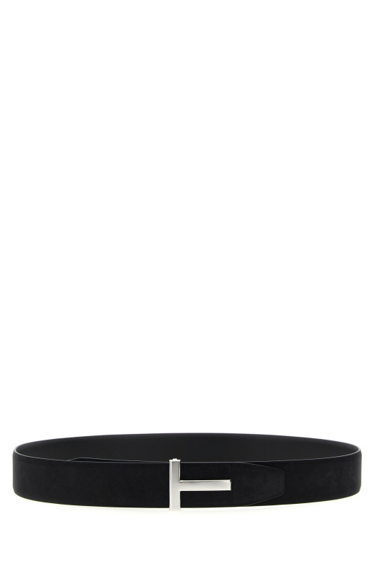 'T' reversible belt Black