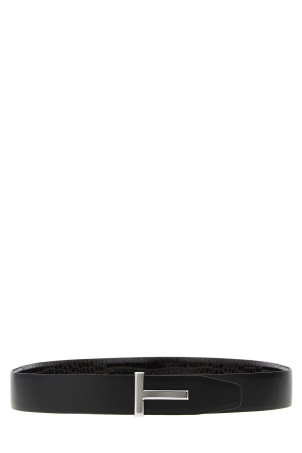 Двусторонний ремень из крокодиловой кожи, коричневый TOM FORD TB178LCL439S1B087 Двусторонний ремень из крокодиловой кожи, коричневый TOM FORD TB178LCL439S1B087
