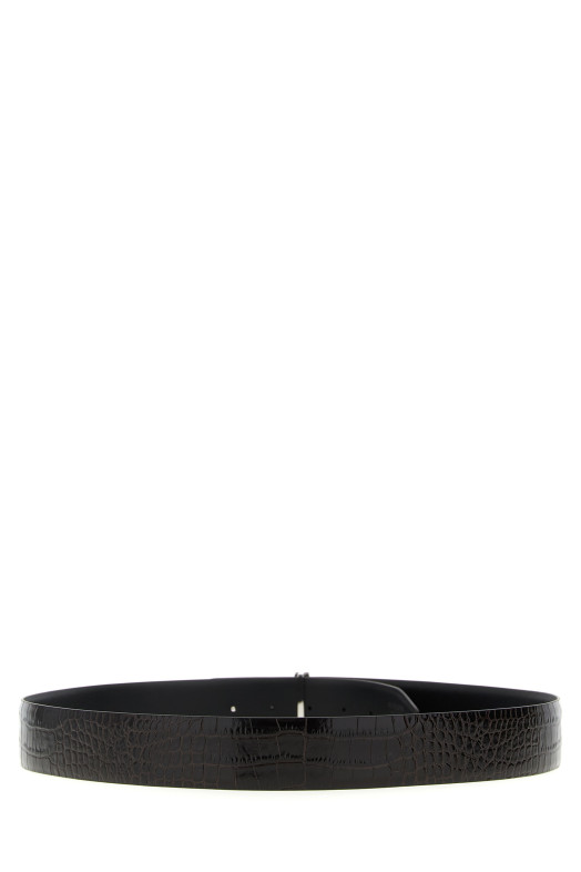 Двосторонній ремінь зі шкіри крокодила Коричневий TOM FORD TB178LCL439S1B087 Двосторонній ремінь зі шкіри крокодила Коричневий TOM FORD TB178LCL439S1B087