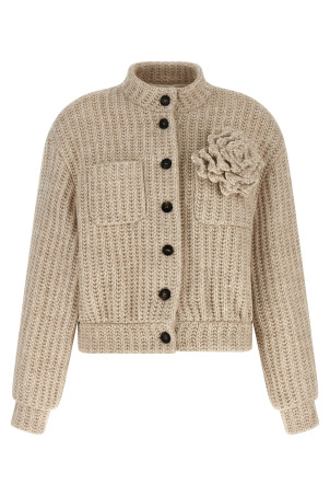 Wool bomber jacket Beige Wool bomber jacket Beige