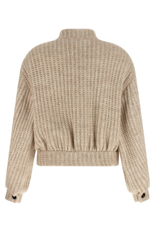 Wool bomber jacket Beige Wool bomber jacket Beige