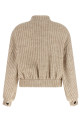 Wool bomber jacket Beige