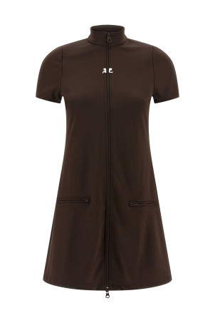 'Interlock Tracksuit Mini' dress Brown 'Interlock Tracksuit Mini' dress Brown