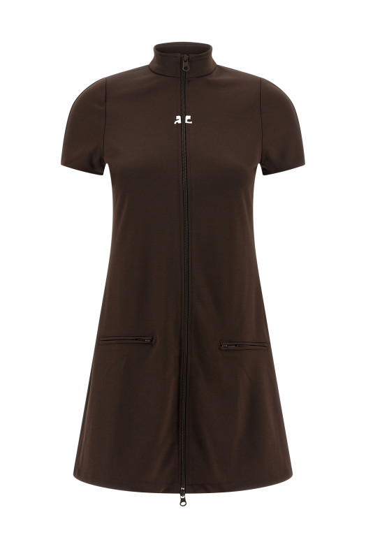'Interlock Tracksuit Mini' dress Brown 'Interlock Tracksuit Mini' dress Brown