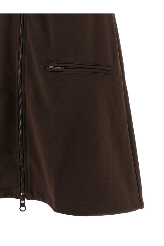 'Interlock Tracksuit Mini' dress Brown 'Interlock Tracksuit Mini' dress Brown