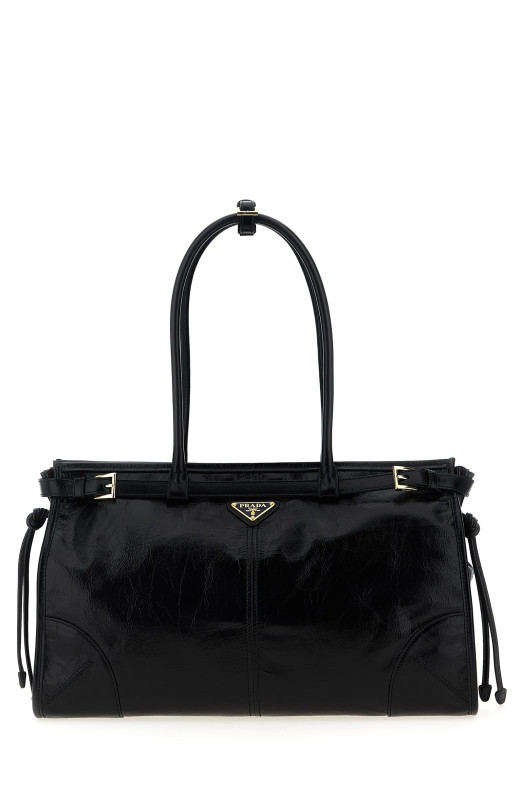 Велика сумочка «Prada Bonnie» Чорна 1BA433VMOO2CYRF0002
