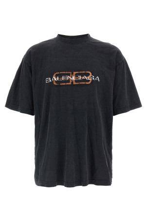 Футболка с логотипом Черный BALENCIAGA 764235TTVD61041 Футболка с логотипом Черный BALENCIAGA 764235TTVD61041