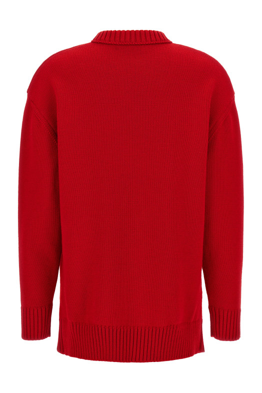 Свитер с бантиком Красный PRADA P24V2PSOOO18JOF0011 Свитер с бантиком Красный PRADA P24V2PSOOO18JOF0011