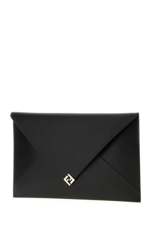 Black leather large clutch Black FENDI (7N0161AAIW) Black leather large clutch Black FENDI (7N0161AAIW)