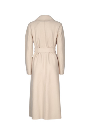 WOMEN LONG MAXI COAT PRESSED WOOL White HARRIS WHARF LONDON (AA1192MLK) WOMEN LONG MAXI COAT PRESSED WOOL White HARRIS WHARF LONDON (AA1192MLK)