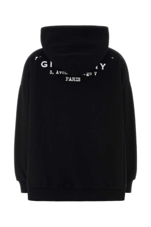 Черная хлопковая толстовка оверсайз GIVENCHY (BWJ04TP75N) Черная хлопковая толстовка оверсайз GIVENCHY (BWJ04TP75N)
