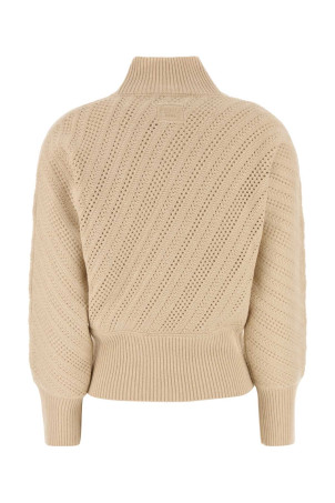 Свитер из смешанной шерсти бежевого цвета FENDI (FZXD65AYLR)