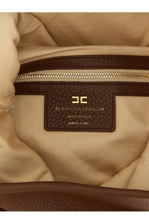 Сумка через плечо с логотипом Коричневая ELISABETTA FRANCHI BS48N58E2EA3 Сумка через плечо с логотипом Коричневая ELISABETTA FRANCHI BS48N58E2EA3