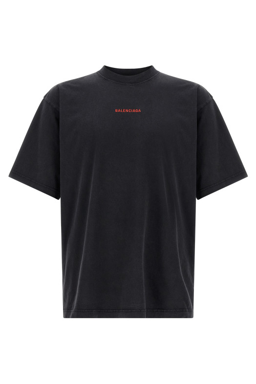 Футболка з вишитим логотипом, різнокольорова BALENCIAGA 764235TTVJ18483 Футболка з вишитим логотипом, різнокольорова BALENCIAGA 764235TTVJ18483