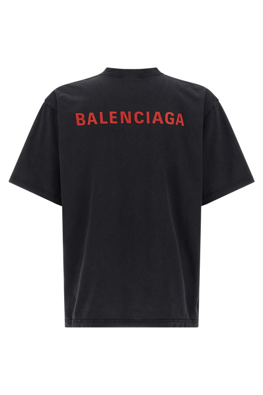 Футболка з вишитим логотипом, різнокольорова BALENCIAGA 764235TTVJ18483 Футболка з вишитим логотипом, різнокольорова BALENCIAGA 764235TTVJ18483