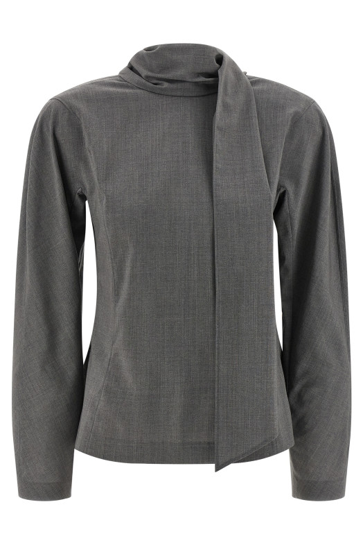'La blouse Chale' shirt Gray
