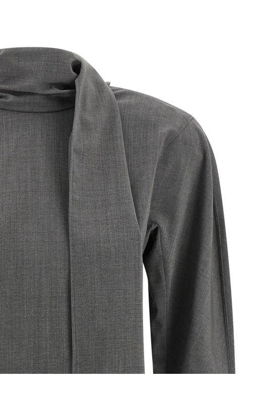 'La blouse Chale' shirt Gray