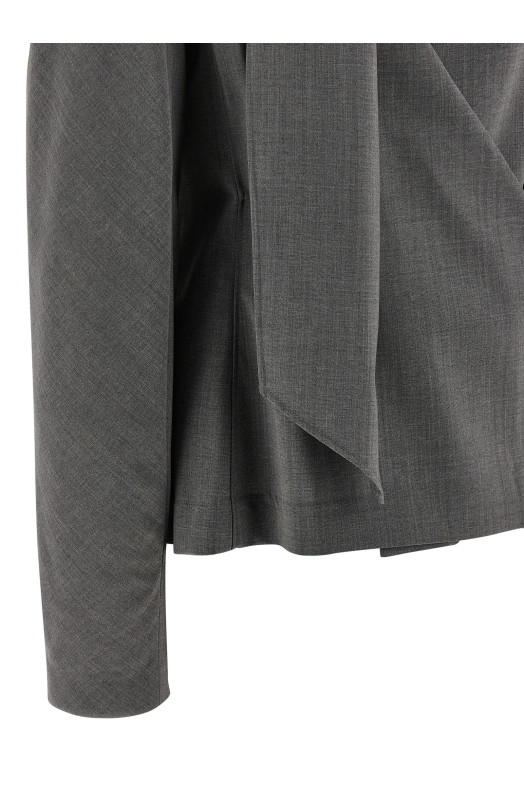 'La blouse Chale' shirt Gray