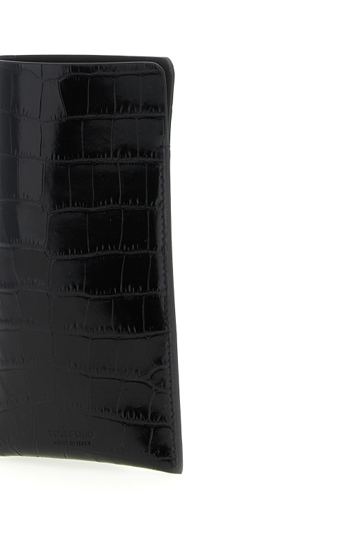 Кожаный футляр для очков Черный TOM FORD Y0409LCL439S1N001 Кожаный футляр для очков Черный TOM FORD Y0409LCL439S1N001
